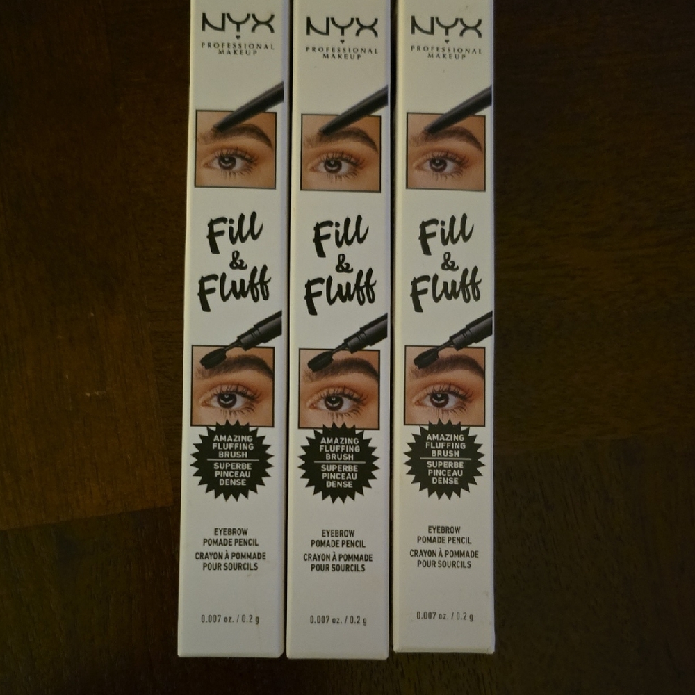 NYX Fill & Fluff Brow Pencil Trio